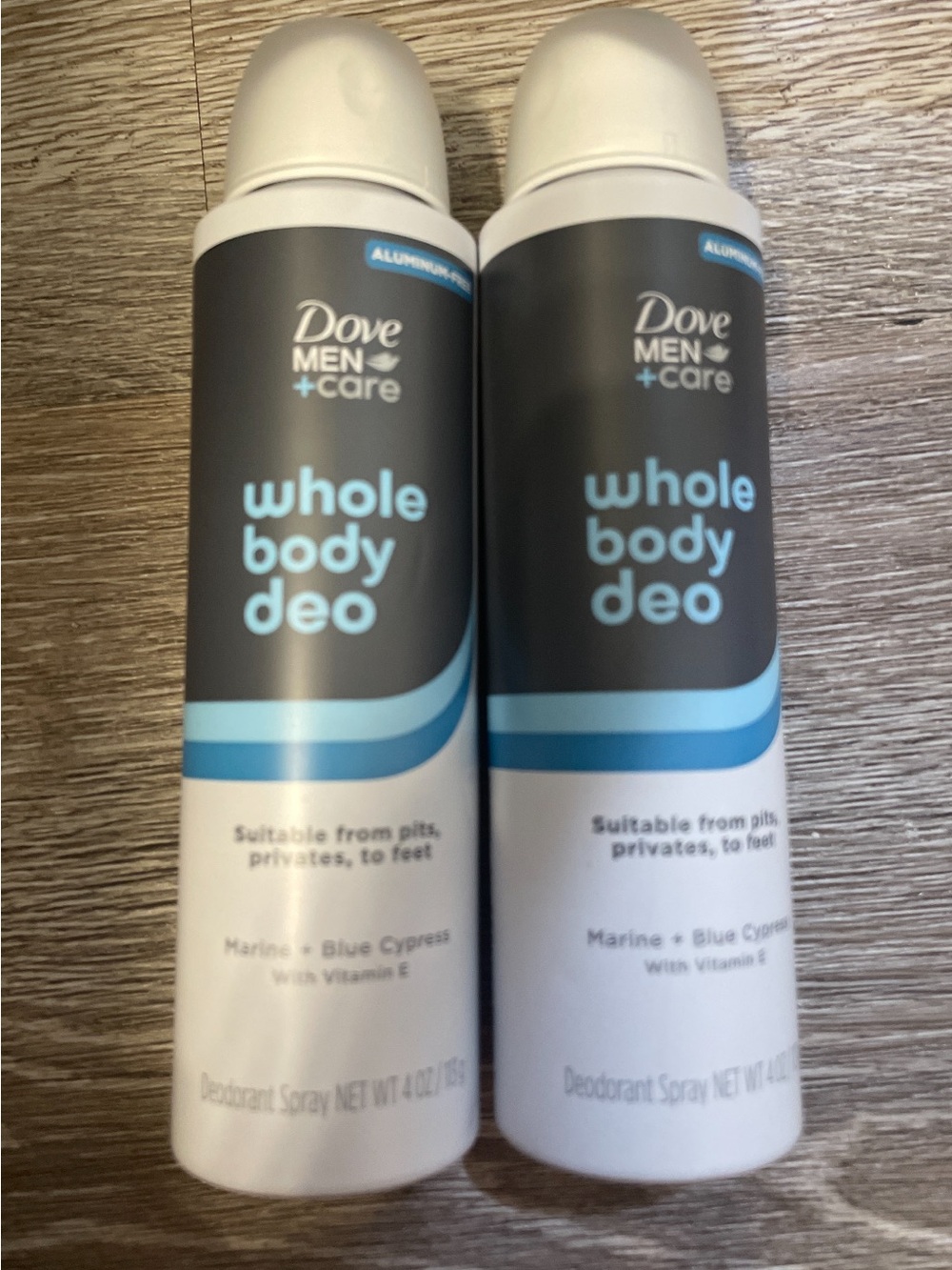 Dove Men+Care Whole Body Deo Spray — Blue